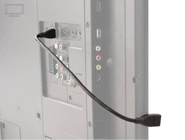 Produktbild: Delock USB-Kabel USB 2.0 USB-A Stecker, USB-A Buchse 0.35 m Schwarz flexibles Schwanenhals-Kabel 83498