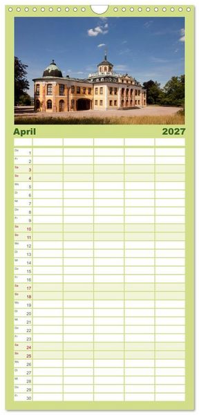 Produktbild: Familienplaner 2027 - Deutsche Bundesl&auml;nder - Th&uuml;ringen mit 5 Spalten (Wandkalender, 21 x 45 cm) CALVENDO