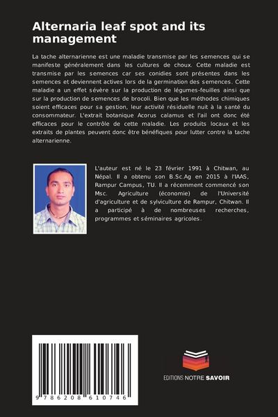 Produktbild: Alternaria leaf spot and its management