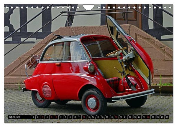 Produktbild: BMW Isetta - Die Knutschkugel (Wandkalender 2026 DIN A4 quer), CALVENDO Monatskalender