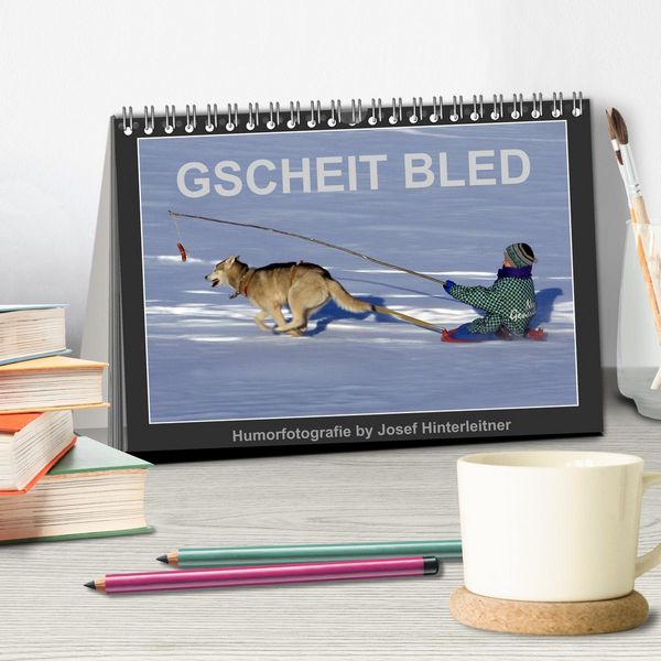 Produktbild: GSCHEIT BLED - Humorfotografie (Tischkalender 2026 DIN A5 quer), CALVENDO Monatskalender