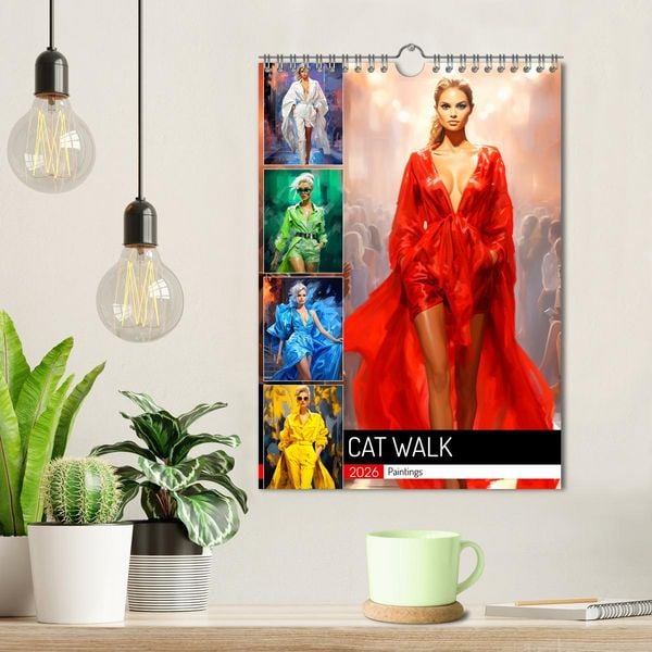 Produktbild: Cat Walk. Paintings (Wandkalender 2026 DIN A4 hoch), CALVENDO Monatskalender