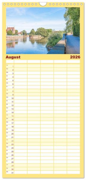 Produktbild: Familienplaner 2026 - Historisches Hameln mit 5 Spalten (Wandkalender, 21 x 45 cm) CALVENDO
