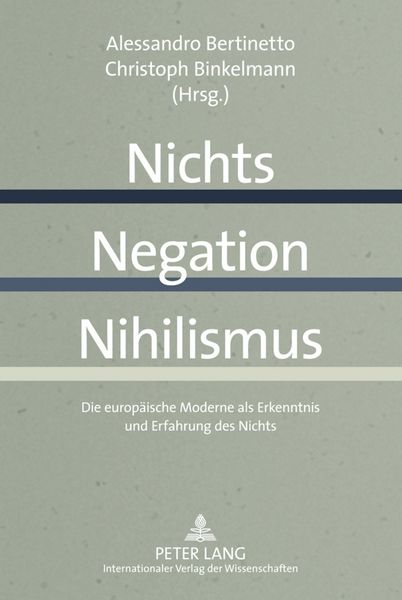 Produktbild: Nichts &ndash; Negation &ndash; Nihilismus