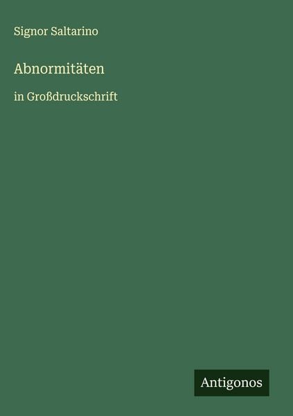 Produktbild: Abnormit&auml;ten