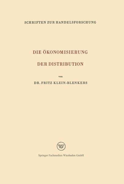 Produktbild: Die &Ouml;konomisierung der Distribution