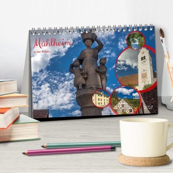 Produktbild: M&uuml;hlheim an der Donau (Tischkalender 2027 DIN A5 quer), CALVENDO Monatskalender