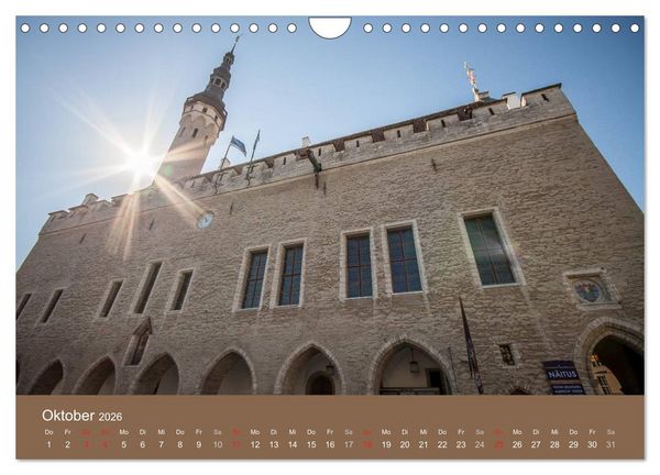 Produktbild: Tallinn - Streifzug durch die Altstadt (Wandkalender 2026 DIN A4 quer), CALVENDO Monatskalender