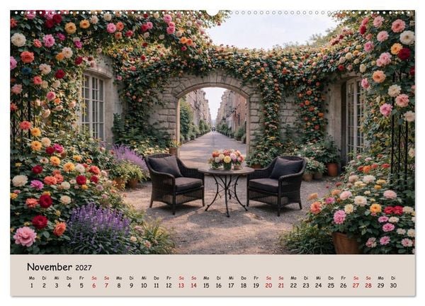 Produktbild: Urbane Oasen - Wo die Stadt aufblüht (hochwertiger Premium Wandkalender 2027 DIN A2 quer), Kunstdruck in Hochglanz