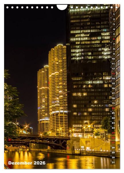 Produktbild: CHICAGO Der Stadtkern (Wandkalender 2026 DIN A4 hoch), CALVENDO Monatskalender