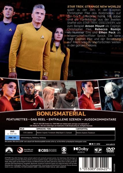 Produktbild: Star Trek: Strange New Worlds - Staffel 1 [4 DVDs]