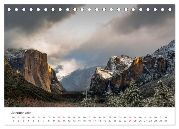 Produktbild: Yosemite - Nationalpark (Tischkalender 2026 DIN A5 quer), CALVENDO Monatskalender