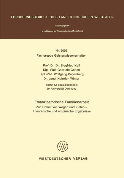 Produktbild: Emanzipatorische Familienarbeit