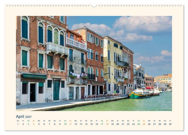 Produktbild: Venedig, die zeitlos Elegante (Wandkalender 2027 DIN A2 quer), CALVENDO Monatskalender