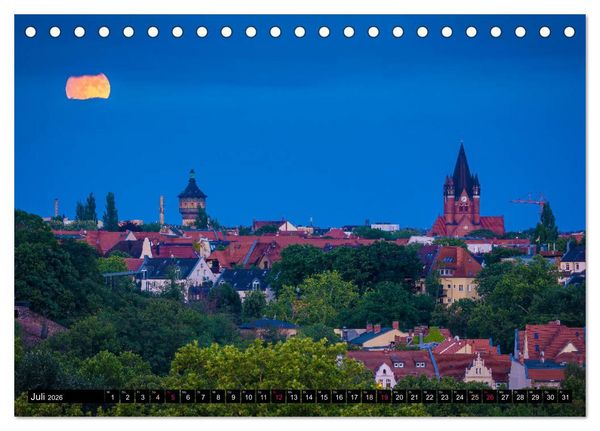 Produktbild: Halle-Luna - Monds&uuml;chtig in Halle-Saale (Tischkalender 2026 DIN A5 quer), CALVENDO Monatskalender
