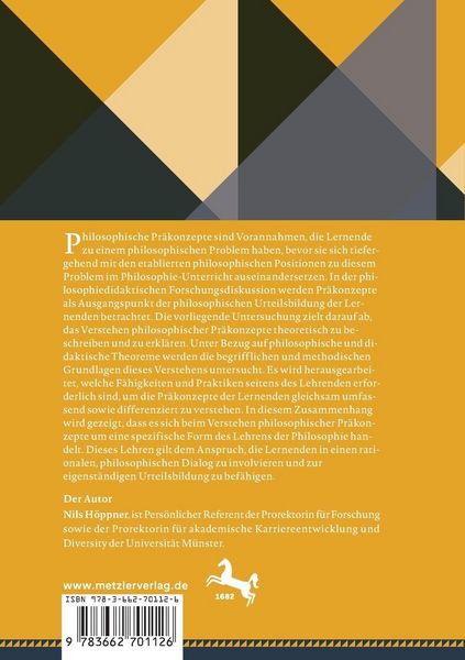 Produktbild: Philosophische Pr&auml;konzepte verstehen