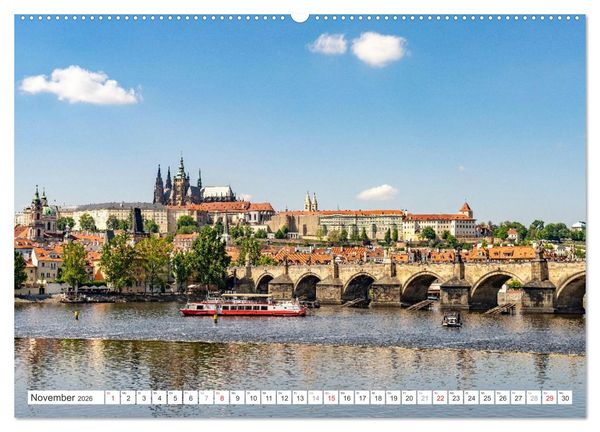 Produktbild: Tschechische Republik - Prag (hochwertiger Premium Wandkalender 2026 DIN A2 quer), Kunstdruck in Hochglanz
