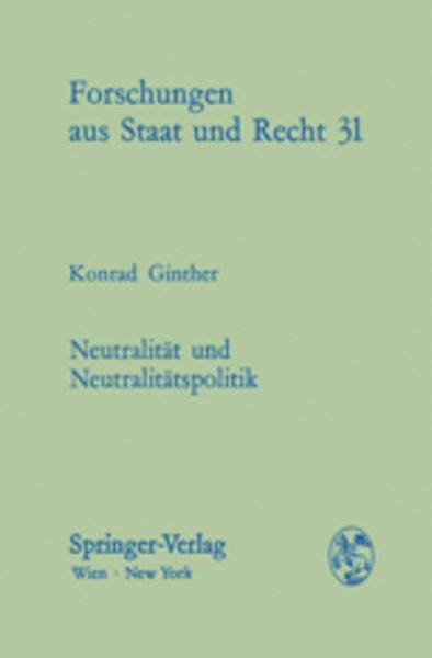 Produktbild: Neutralit&auml;t und Neutralit&auml;tspolitik