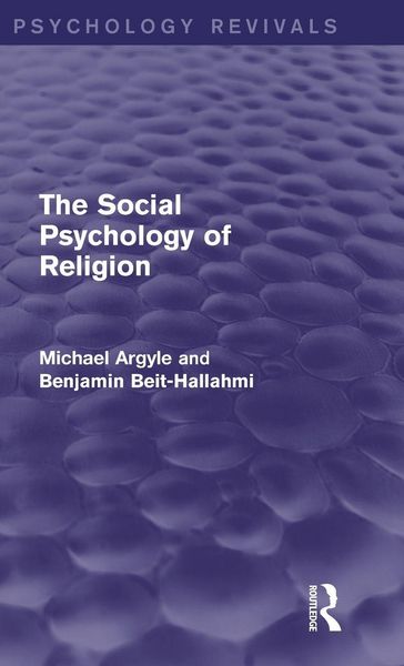 Produktbild: The Social Psychology of Religion (Psychology Revivals)
