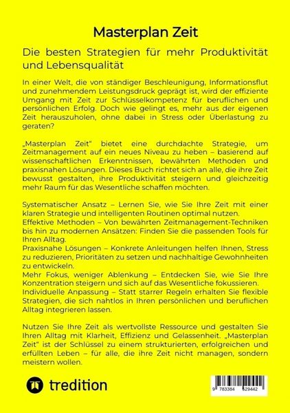Produktbild: Masterplan Zeit
