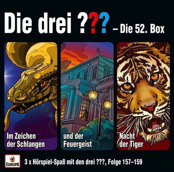 Produktbild: Die drei ??? Box 52. (Folgen 157 - 159)