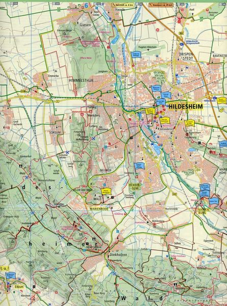 Produktbild: Rad- und Wanderkarte Hildesheim mit Leine