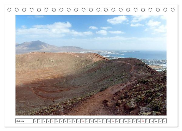 Produktbild: Lanzarote - Playa Blanca (Tischkalender 2026 DIN A5 quer), CALVENDO Monatskalender