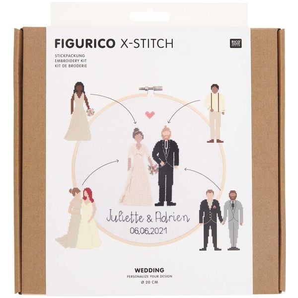 Produktbild: Stickpackung Figurico Wedding