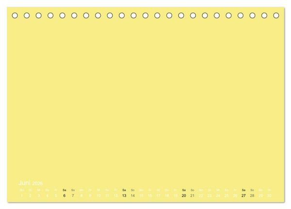 Produktbild: Bastelkalender - Gelb (Tischkalender 2026 DIN A5 quer), CALVENDO Monatskalender