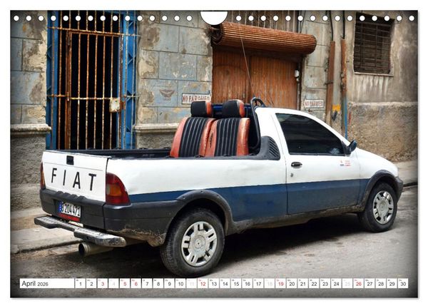 Produktbild: FIAT - Italienische Oldtimer in Kuba (Wandkalender 2026 DIN A4 quer), CALVENDO Monatskalender