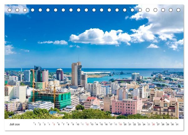 Produktbild: Inselparadies Mauritius (Tischkalender 2026 DIN A5 quer), CALVENDO Monatskalender