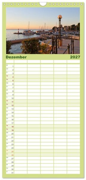 Produktbild: Familienplaner 2027 - Zauberhaftes Opatija mit 5 Spalten (Wandkalender, 21 x 45 cm) CALVENDO