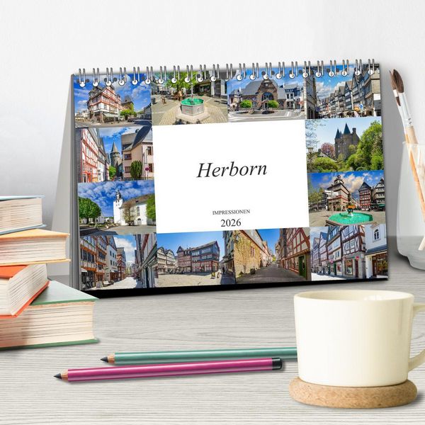 Produktbild: Herborn Impressionen (Tischkalender 2026 DIN A5 quer), CALVENDO Monatskalender