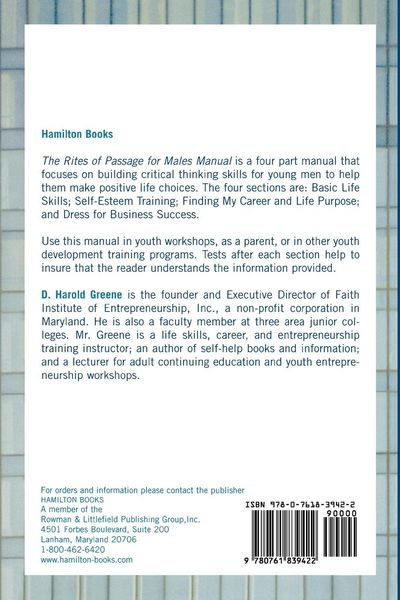 Produktbild: Rites of Passage for Males Manual