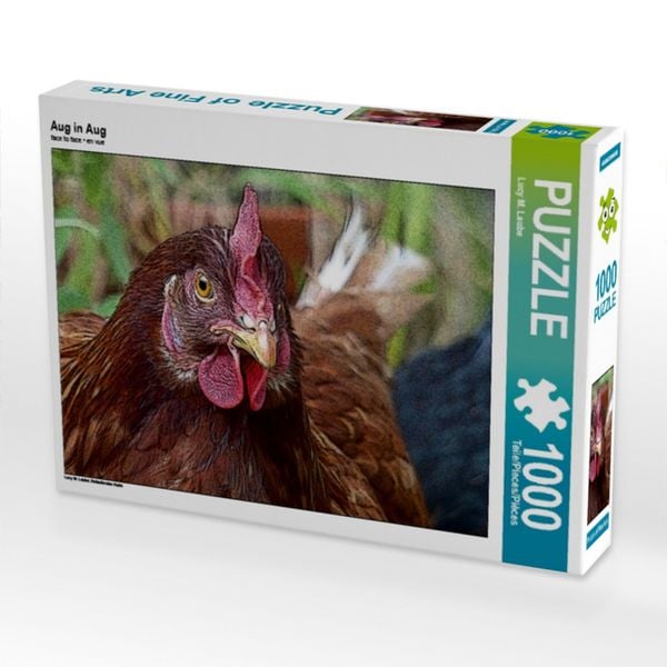 Produktbild: CALVENDO Puzzle Aug in Aug | 1000 Teile Lege-Gr&ouml;&szlig;e 64x48cm Foto-Puzzle f&uuml;r gl&uuml;ckliche Stunden