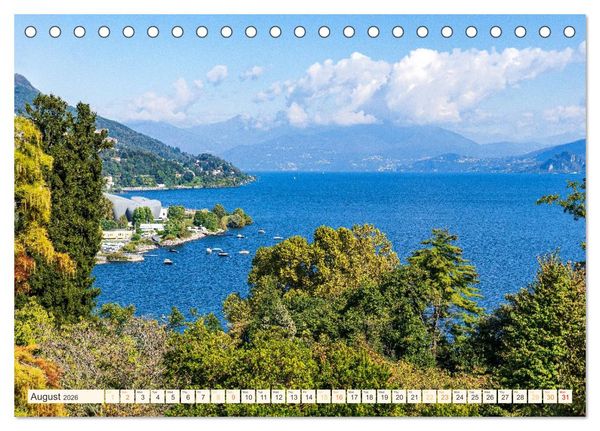 Produktbild: Lake Maggiore - Breathtaking landscapes (Desk Calendar 2026 DIN A5 landscape), CALVENDO 12 Month DeskCalendar