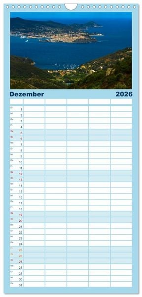 Produktbild: Familienplaner 2026 - Zauberhaftes Elba mit 5 Spalten (Wandkalender, 21 x 45 cm) CALVENDO