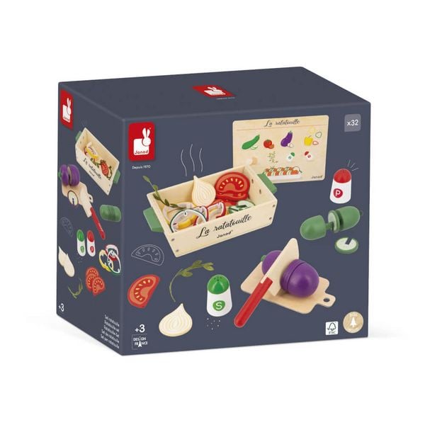 Produktbild: Ratatouille-Kochset &ndash; Mediterranes Gem&uuml;se-Spielset aus Holz