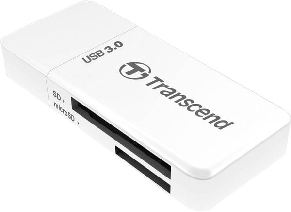 Transcend RDF5W Externer Speicherkartenleser USB-A (USB 3.2 Gen 1) Weiß