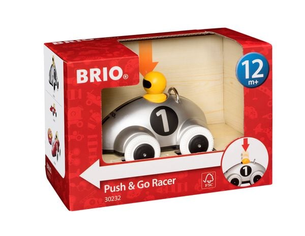 Produktbild: BRIO Infant/ Toddler - Push & Go Rennwagen Silber Edition