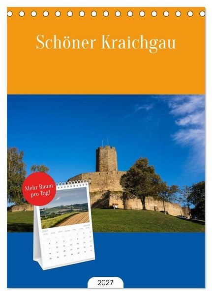 Produktbild: Tischplaner 2027 - Sch&ouml;ner Kraichgau (A5 Tischkalender zum Aufstellen) CALVENDO