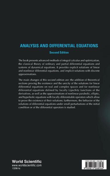 Produktbild: Analysis & Diff Equation (2nd Ed)