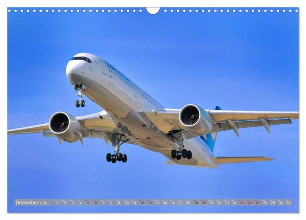 Produktbild: Flugzeuge - Eindrucksvolle Riesen am Himmel (Wandkalender 2026 DIN A3 quer), CALVENDO Monatskalender