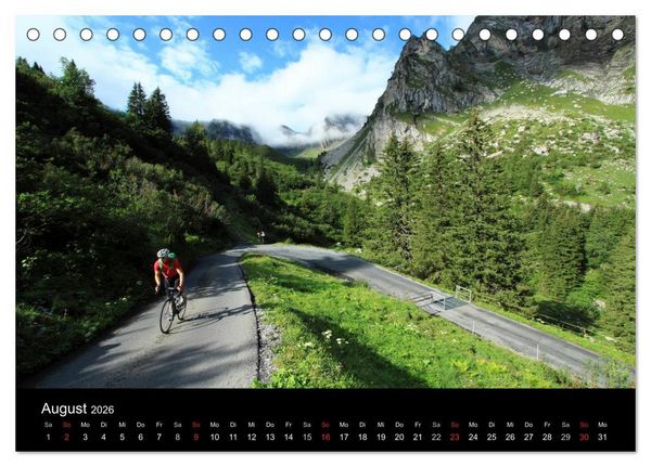 Produktbild: Alpenp&auml;sse auf dem Rennrad "Himmlische Serpentinen" (Tischkalender 2026 DIN A5 quer), CALVENDO Monatskalender