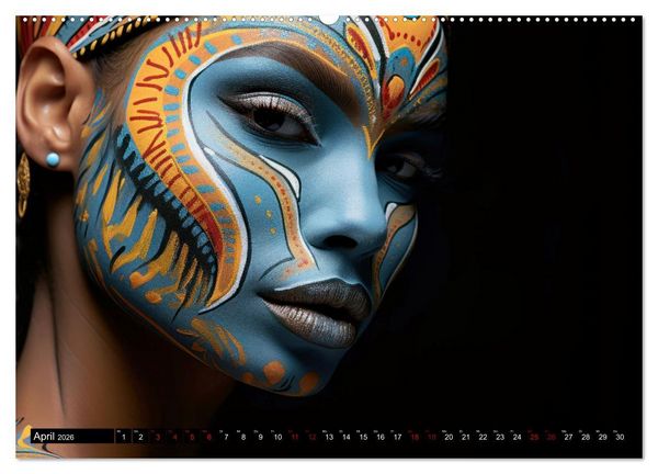 Produktbild: Faszination Bodypainting (Wandkalender 2026 DIN A2 quer), CALVENDO Monatskalender
