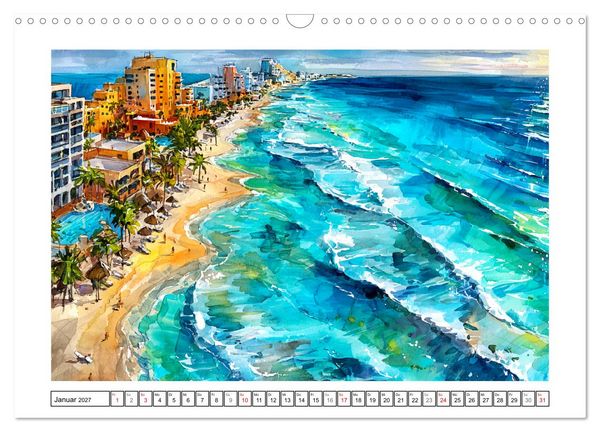 Produktbild: Magisches Mexiko. Leuchtende Impressionen (Wandkalender 2027 DIN A3 quer), CALVENDO Monatskalender