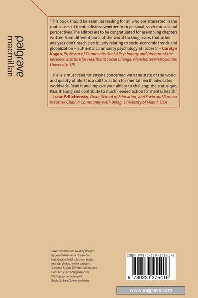 Produktbild: Community Psychology and the Socio-economics of Mental Distress