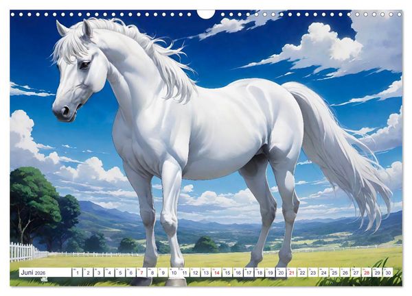 Produktbild: Lipizzaner. Kunstvolle Portr&auml;ts sch&ouml;ner Pferde (Wandkalender 2026 DIN A3 quer), CALVENDO Monatskalender