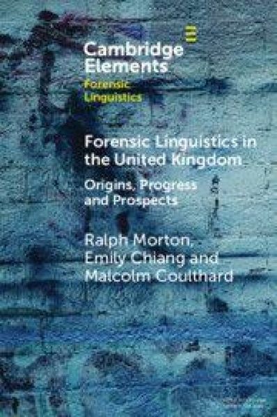 Produktbild: Forensic Linguistics in the United Kingdom