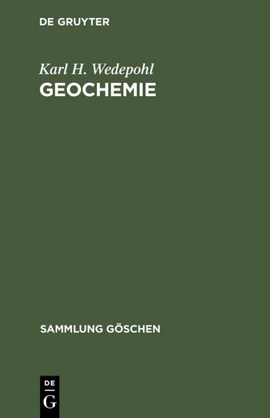Produktbild: Geochemie